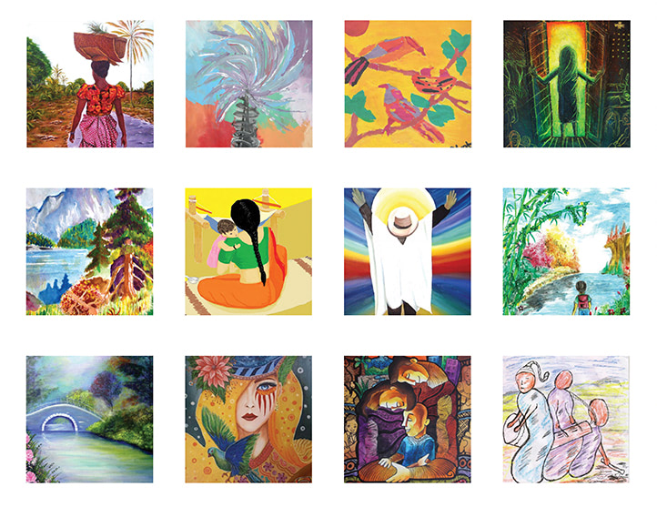 cancerworld special issue grid of art