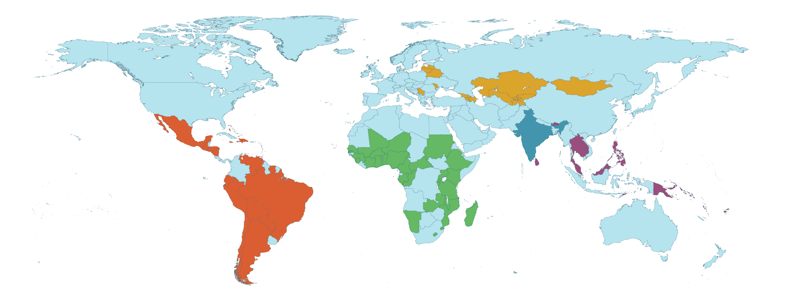 The Max Foundation country map
