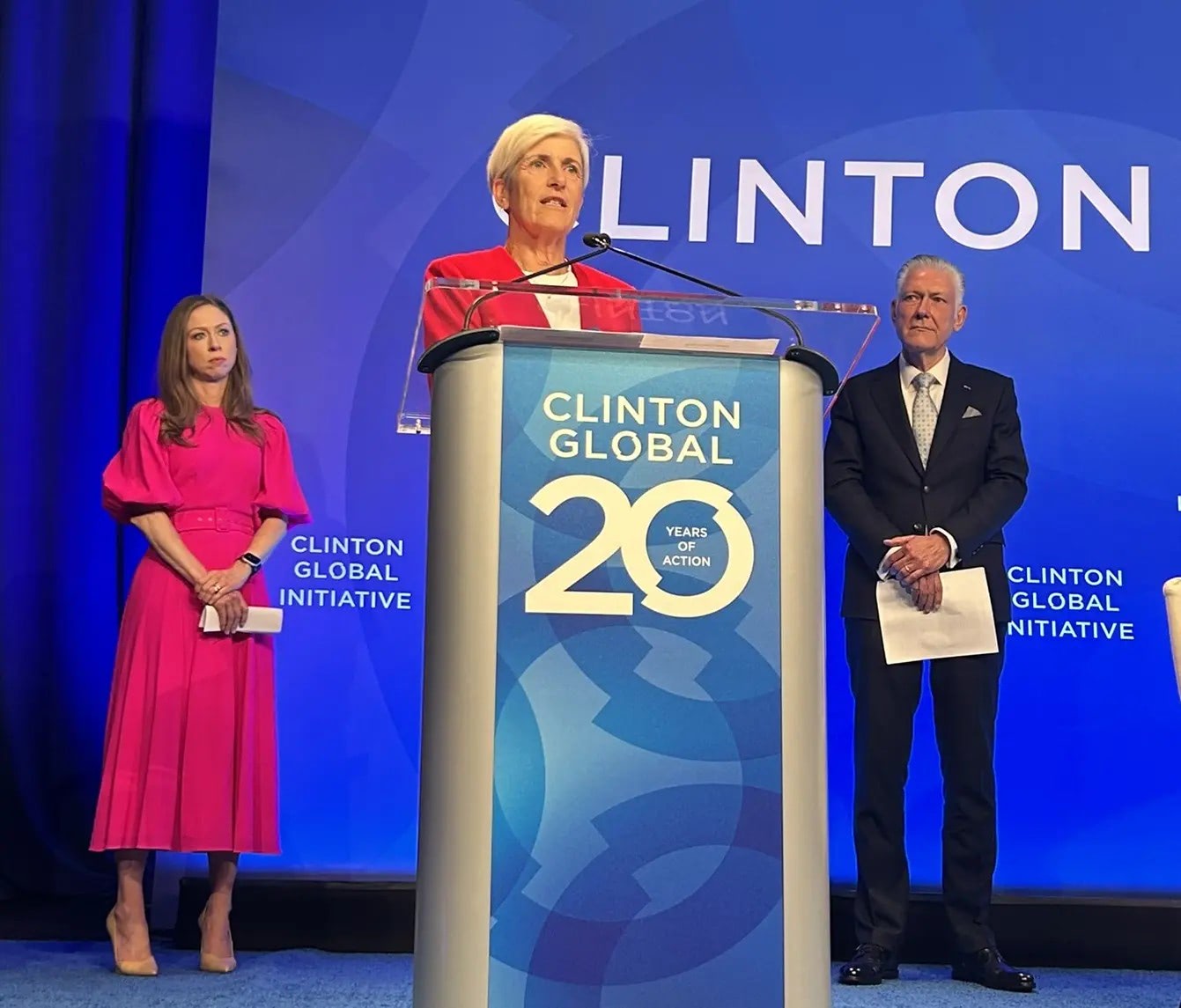 CEO Pat Garcia-Gonzalez of The Max Foundation speaking at Clinton Global Initiative